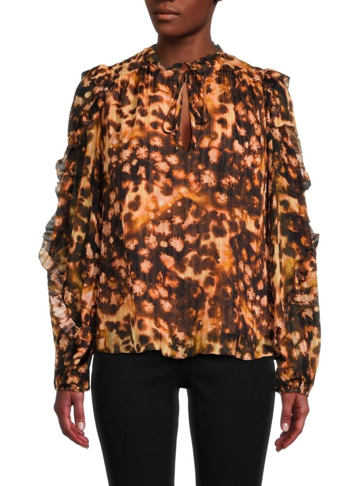 Топ Haley с абстрактным шелковым узором Marie Oliver, цвет Brown Multicolor
Топ Haley с абстрактным шелковым узором Marie Oliver, цвет Brown Multicolor