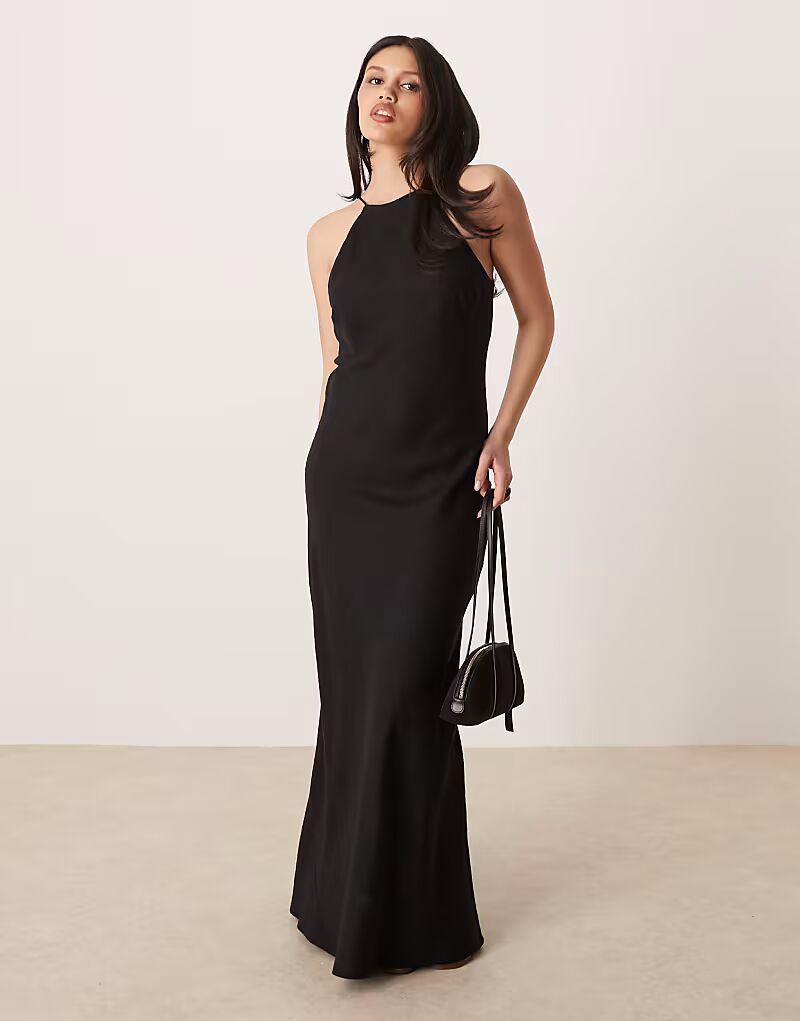 Льняной сарафан-борцовка макси ASOS DESIGN черного цвета
Льняной сарафан-борцовка макси ASOS DESIGN черного цвета