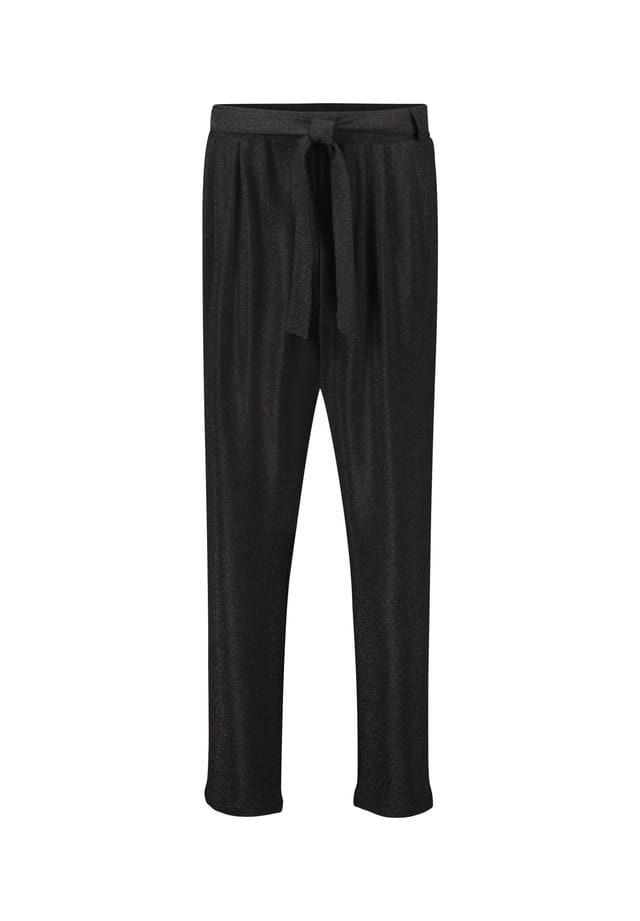 Костюмные брюки с люрексовой нитью Betty & Co, черный
Костюмные брюки с люрексовой нитью Betty & Co, черный