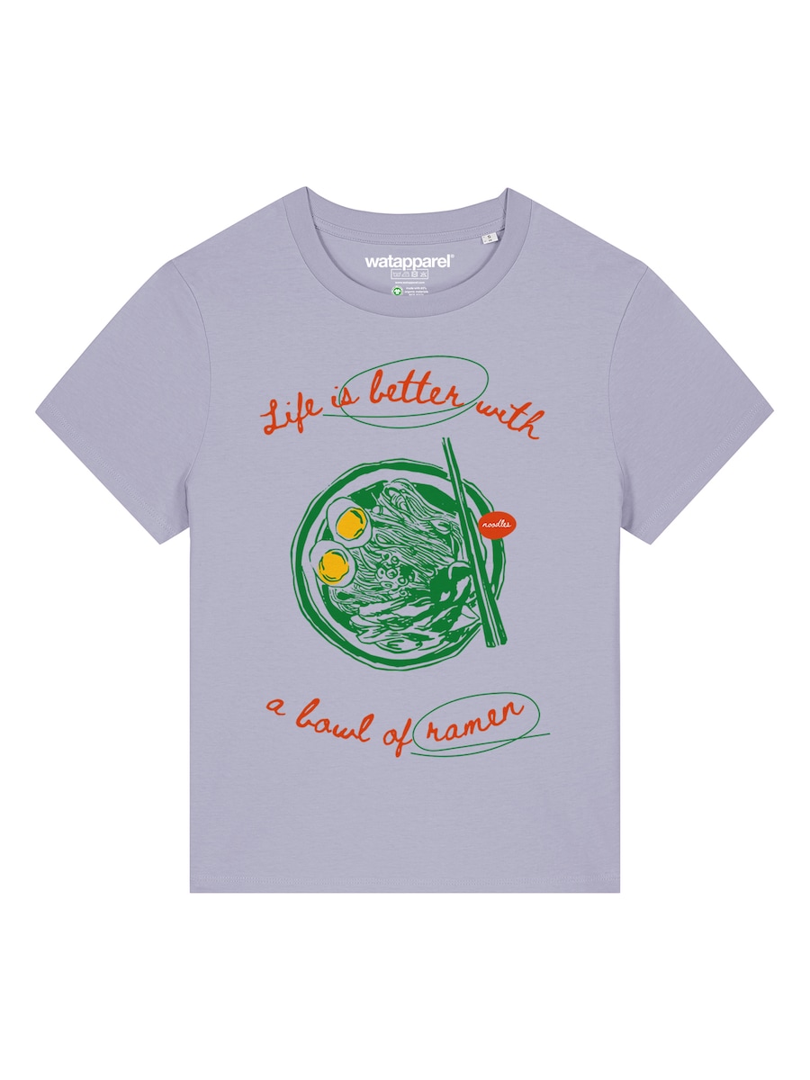 Рубашка Watapparel Life Is Better With Ramen, сиреневый
Рубашка Watapparel Life Is Better With Ramen, сиреневый
