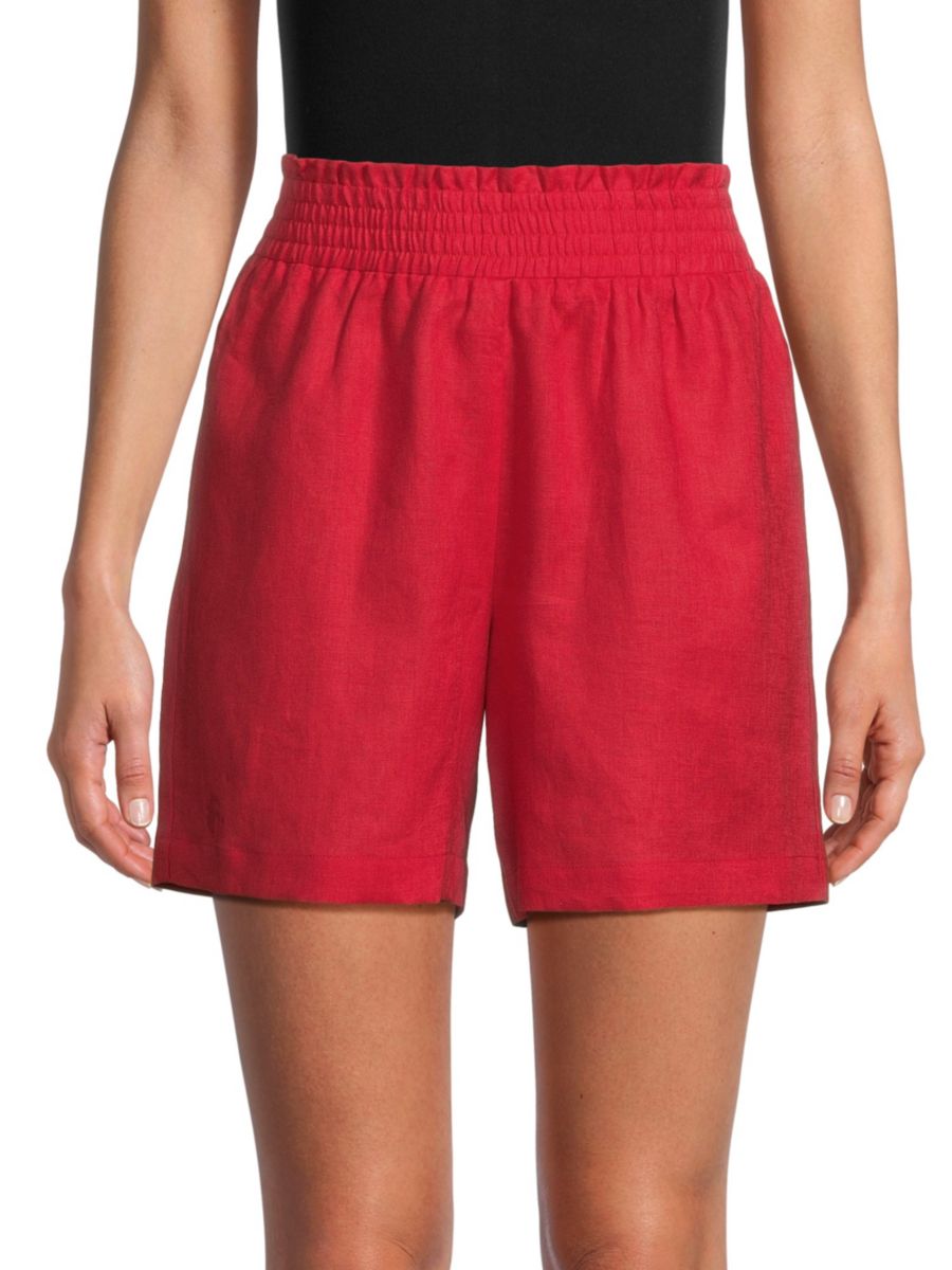 Шорты из 100% льна с присборенной талией Saks Fifth Avenue, цвет Fire Engine
Шорты из 100% льна с присборенной талией Saks Fifth Avenue, цвет Fire Engine