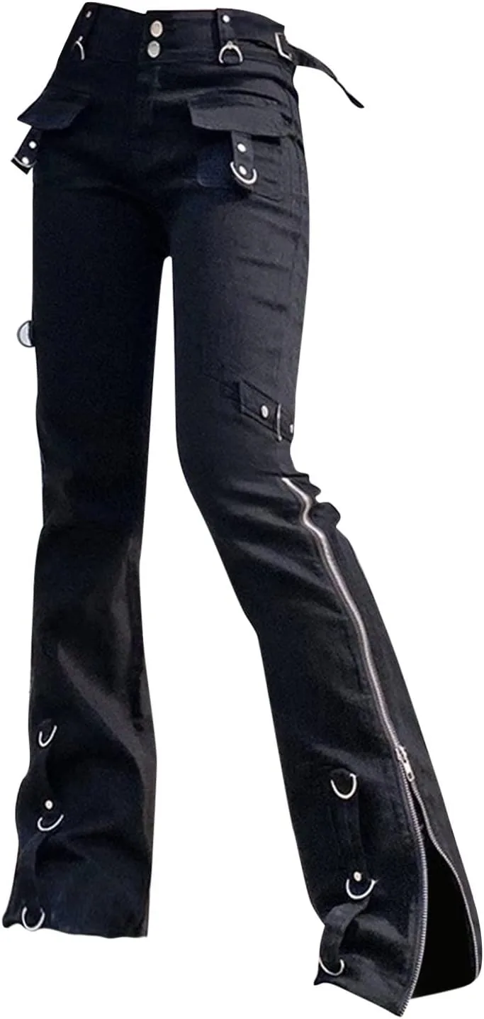 Женские джинсы готические с боковой молнией, винтажные, в стиле панк YOLAI
Женские джинсы готические с боковой молнией, винтажные, в стиле панк YOLAI