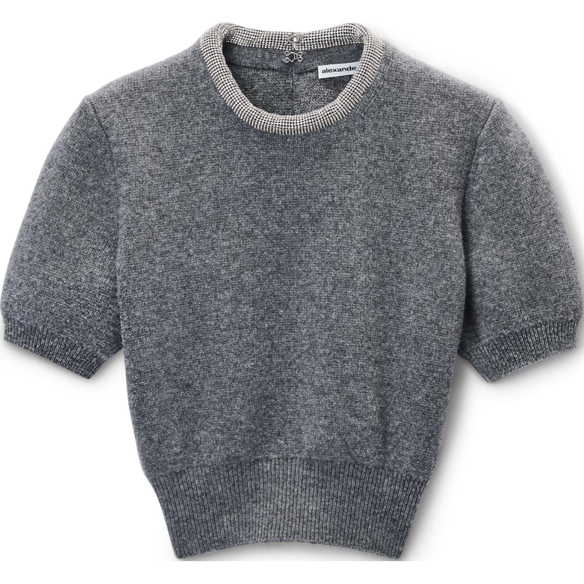 Футболка с коротким рукавом и декорированным воротником Alexander Wang, серый
Футболка с коротким рукавом и декорированным воротником Alexander Wang, серый