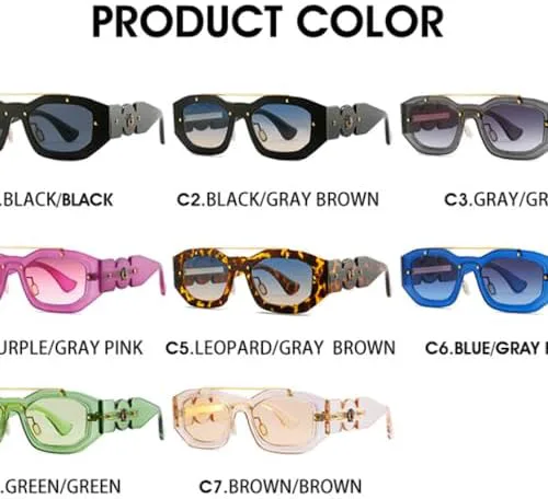 Модные панк-солнцезащитные очки 2027 года для мужчин, винтажные, декоративные, многоугольные, для женщин, весенние, уникальные солнцезащитные очки MTZJH, Gray
Модные панк-солнцезащитные очки 2027 года для мужчин, винтажные, декоративные, многоугольные, для женщин, весенние, уникальные солнцезащитные очки MTZJH, Gray