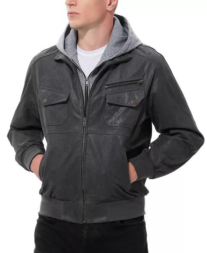 мужская кожаная куртка-бомбер Civic в винтажном стиле Bgsd, серый
мужская кожаная куртка-бомбер Civic в винтажном стиле Bgsd, серый