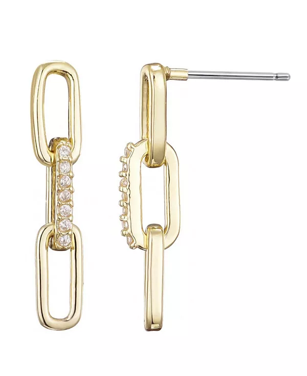 Мини-Серьги-Скрепки с позолоченными кубическими цирконами Adornia, gold
Мини-Серьги-Скрепки с позолоченными кубическими цирконами Adornia, gold