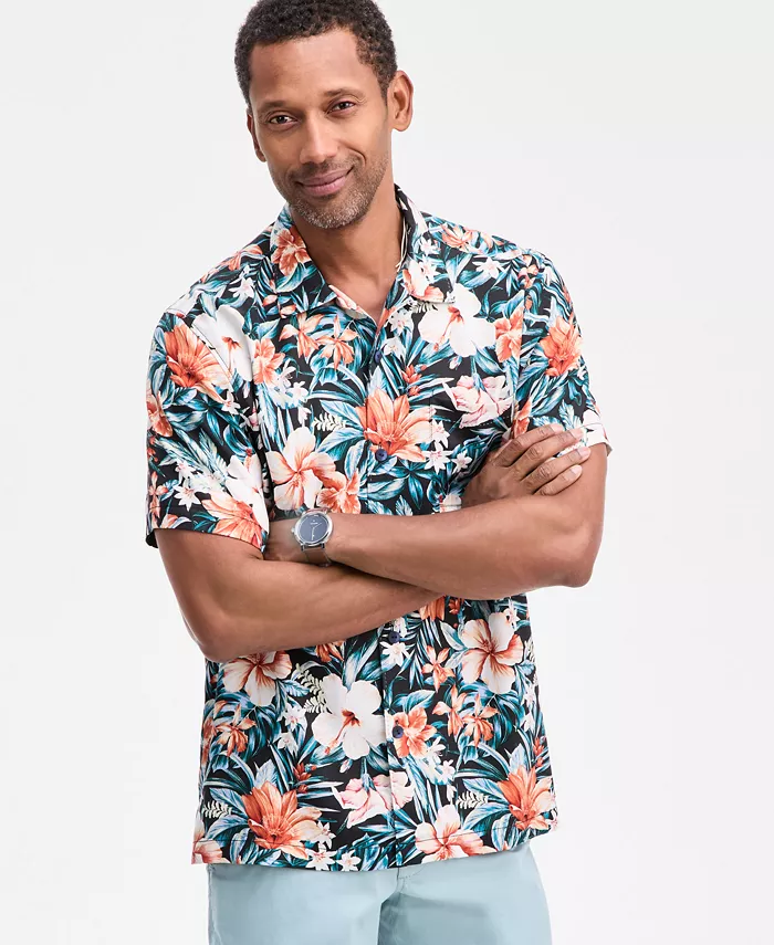 Мужская шелковая рубашка Midnight Blooms Tommy Bahama, синий
Мужская шелковая рубашка Midnight Blooms Tommy Bahama, синий