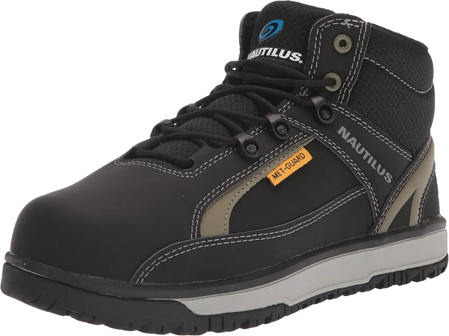 Мужские городские промышленные ботинки Nautilus Safety, черный/оливковый
Мужские городские промышленные ботинки Nautilus Safety, черный/оливковый