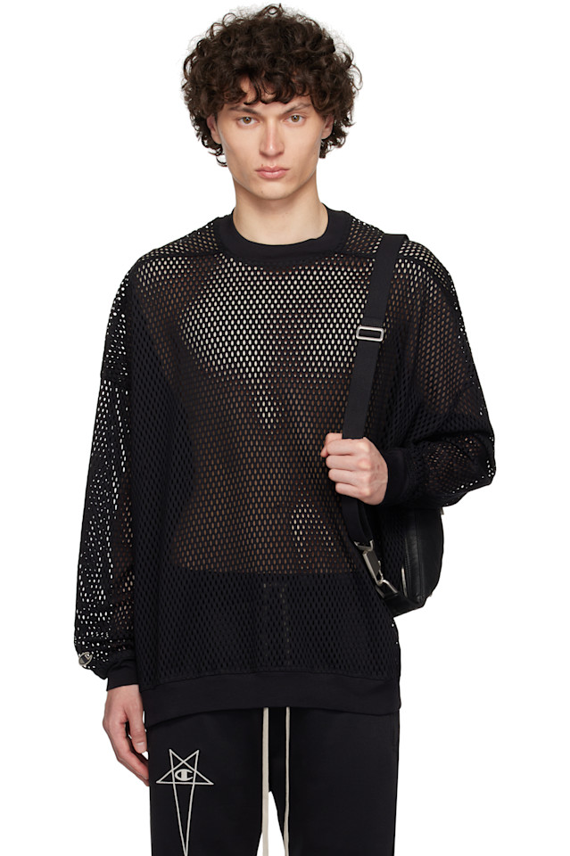 Чемпион джамбо свитшот Rick Owens, черный
Чемпион джамбо свитшот Rick Owens, черный