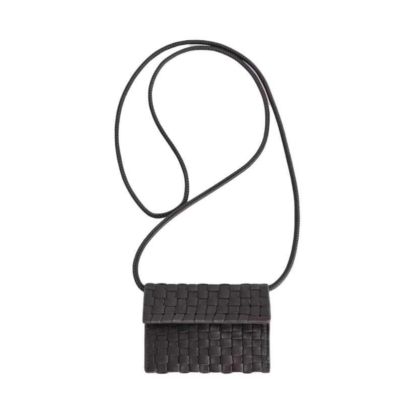 COS Кожаная женская сумка через плечо тёмно-коричневая, Brown 
COS Кожаная женская сумка через плечо тёмно-коричневая, Brown