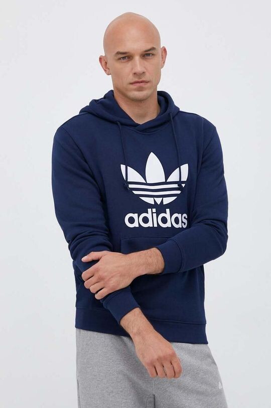 Хлопковая толстовка adidas Originals, темно-синий 
Хлопковая толстовка adidas Originals, темно-синий