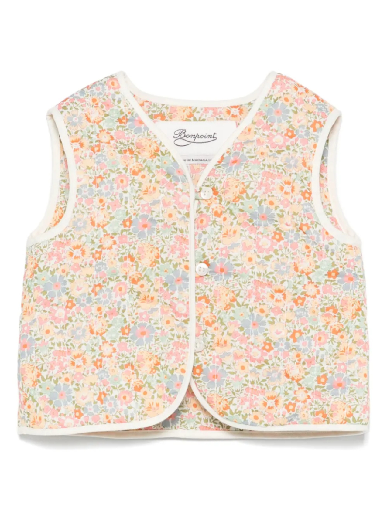 Bonpoint жилет с цветочным принтом, розовый
Bonpoint жилет с цветочным принтом, розовый