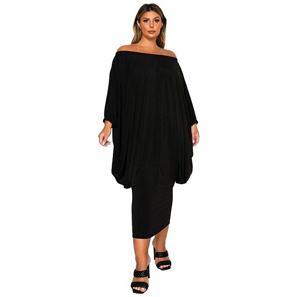 Платье eero с открытыми плечами и сужающимся подолом Plus size L I V D, Black
Платье eero с открытыми плечами и сужающимся подолом Plus size L I V D, Black