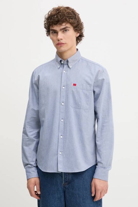 Хлопковая рубашка Hugo, синий
Хлопковая рубашка Hugo, синий