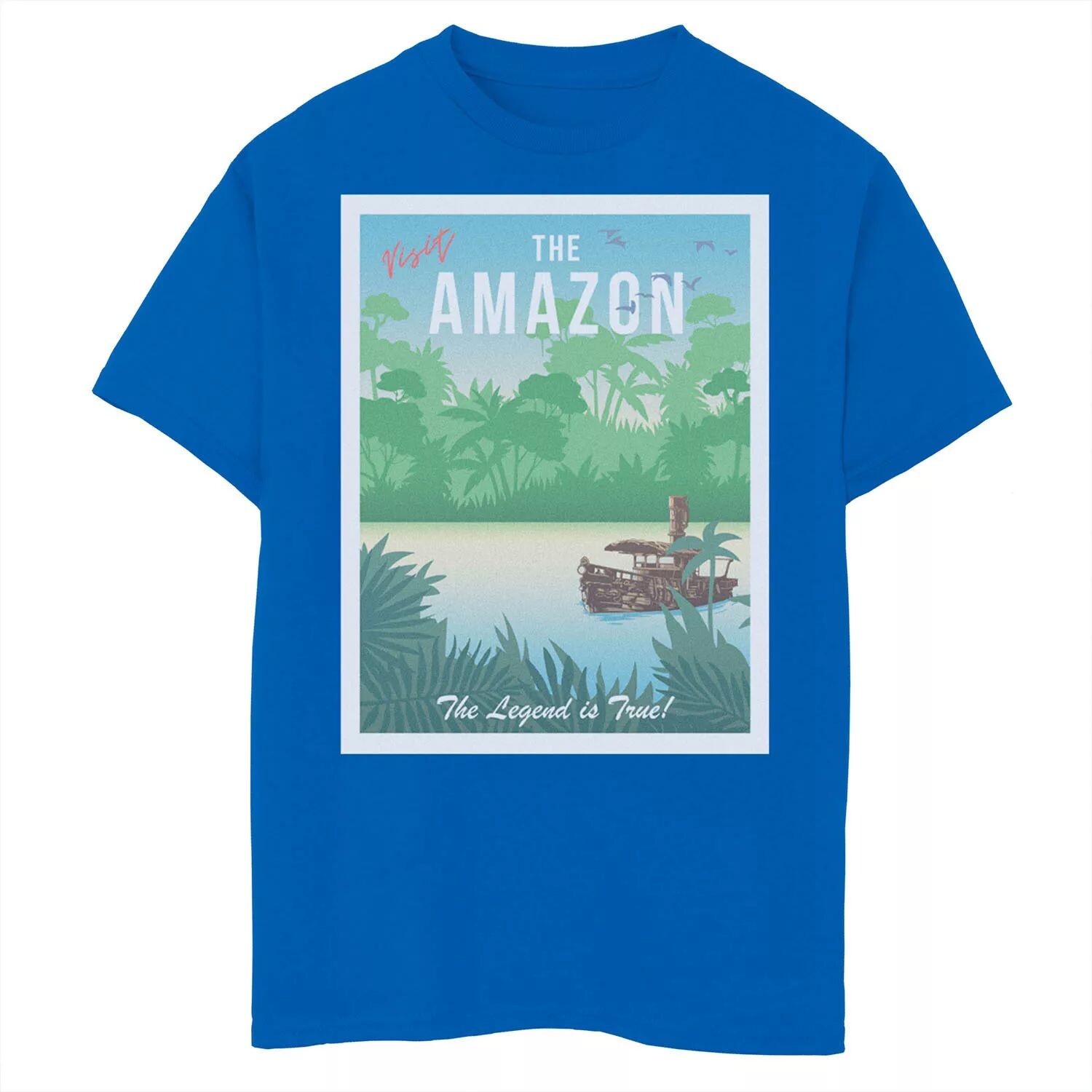 Футболка The Amazon Travel Poster для мальчиков 8–20 лет с круизом по джунглям Disney Licensed Character
Футболка The Amazon Travel Poster для мальчиков 8–20 лет с круизом по джунглям Disney Licensed Character