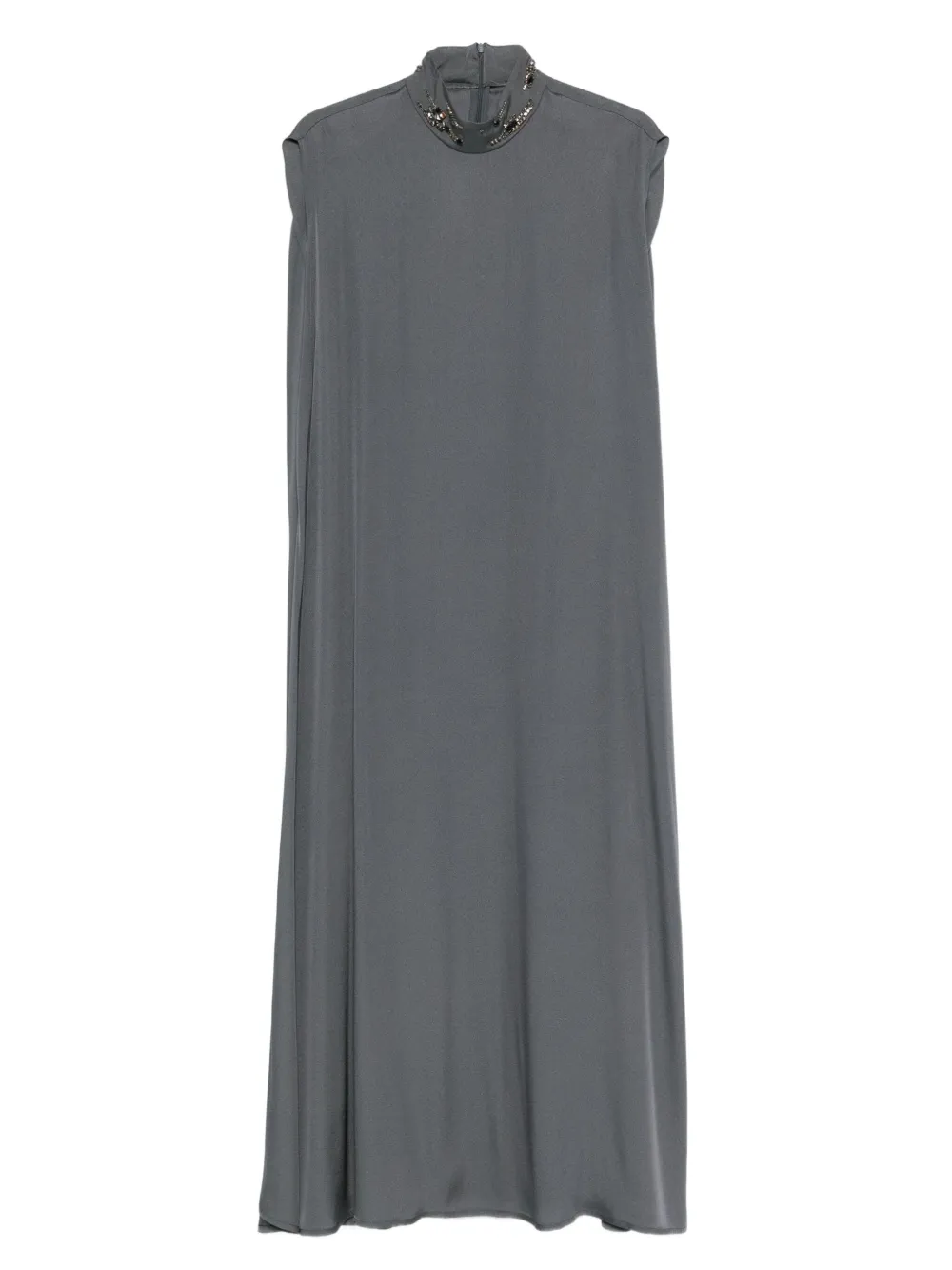 Декорированное платье с высоким воротником Fabiana Filippi, серый
Декорированное платье с высоким воротником Fabiana Filippi, серый