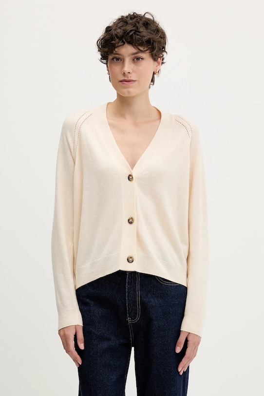 Кардиган с шерстью Sisley, бежевый
Кардиган с шерстью Sisley, бежевый