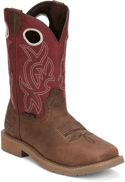 Мужские промышленно-строительные ботинки Justin All Around 11 с стальным носком, сертификация EH, устойчивые к маслу и скольжению, соответствуют стандарту ASTM F2413, Walnut
Мужские промышленно-строительные ботинки Justin All Around 11 с стальным носком, сертификация EH, устойчивые к маслу и скольжению, соответствуют стандарту ASTM F2413, Walnut