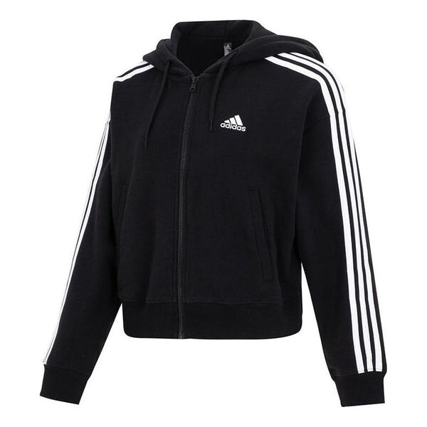 Куртка 3 полоски френч три терри бомбер с капюшоном на молнии Adidas, черный
Куртка 3 полоски френч три терри бомбер с капюшоном на молнии Adidas, черный