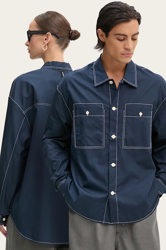 Хлопковая рубашка Sunnei, темно-синий
Хлопковая рубашка Sunnei, темно-синий