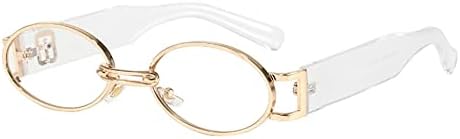 Женские овальные солнцезащитные очки в винтажном стиле, маленькие металлические, в стиле панк, женские очки-сетпанк, очки с защитой от УФ-излучения UV400 MTZJH, Transparent
Женские овальные солнцезащитные очки в винтажном стиле, маленькие металлические, в стиле панк, женские очки-сетпанк, очки с защитой от УФ-излучения UV400 MTZJH, Transparent