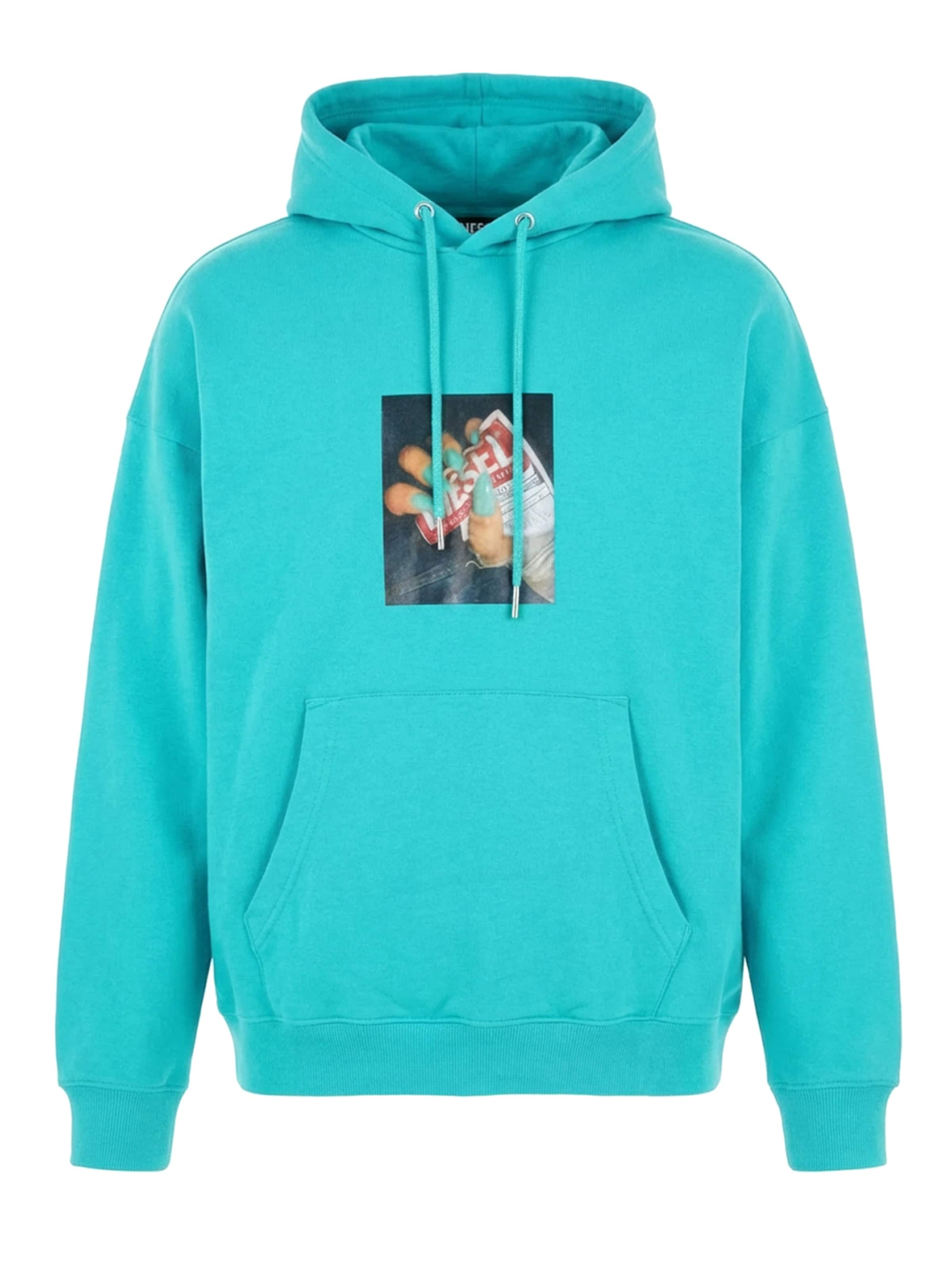 DIESEL Толстовка 'S-UMMER-A84' в цвете бирюза
DIESEL Толстовка 'S-UMMER-A84' в цвете бирюза