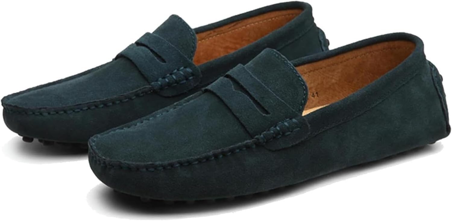 Мужские замшевые туфли-лоферы на каждый день, удобные легкие мягкие лоферы для прогулок, вождения и как обувь для лодки Generic, темно-зеленый
Мужские замшевые туфли-лоферы на каждый день, удобные легкие мягкие лоферы для прогулок, вождения и как обувь для лодки Generic, темно-зеленый