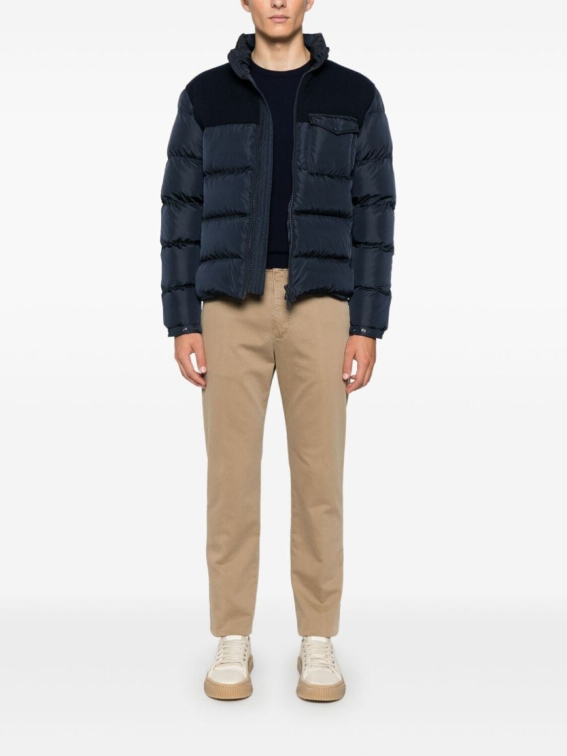 Брюки чинос Incotex с завязками, серый 
Брюки чинос Incotex с завязками, серый