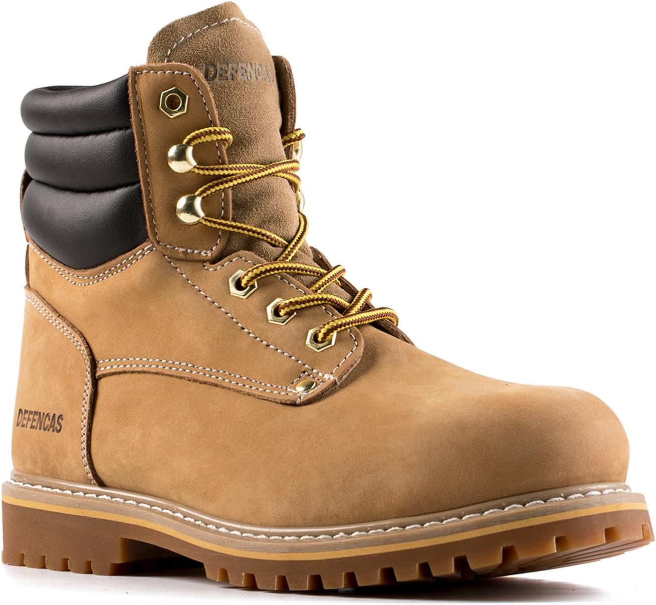 Мужские ботинки Defencas 6 с кожаным верхом и стальным носком, маслостойкие и противоскользящие, для строительства, с резиновой подошвой, модель 84710, стальной
Мужские ботинки Defencas 6 с кожаным верхом и стальным носком, маслостойкие и противоскользящие, для строительства, с резиновой подошвой, модель 84710, стальной