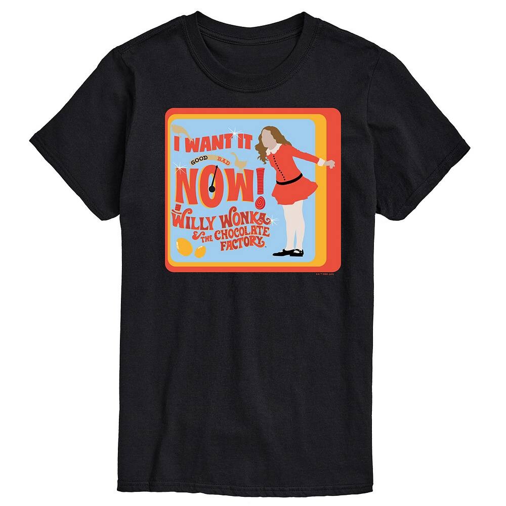 Мужская футболка с рисунком Willy Wonka Veruca Salt Licensed Character, черный
Мужская футболка с рисунком Willy Wonka Veruca Salt Licensed Character, черный