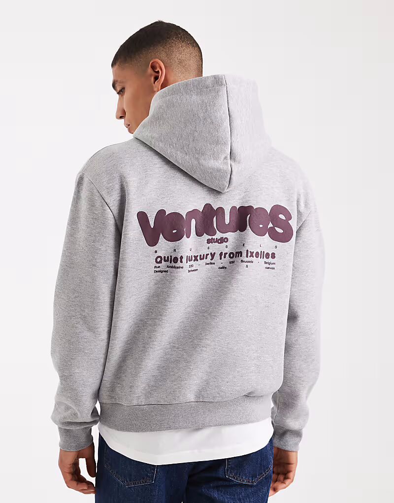 Свободная толстовка с капюшоном свободного кроя с объемным принтом серого меланжевого цвета Asos Design
Свободная толстовка с капюшоном свободного кроя с объемным принтом серого меланжевого цвета Asos Design