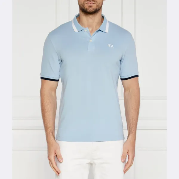 Облегающая рубашка-поло La Martina, синий
Облегающая рубашка-поло La Martina, синий