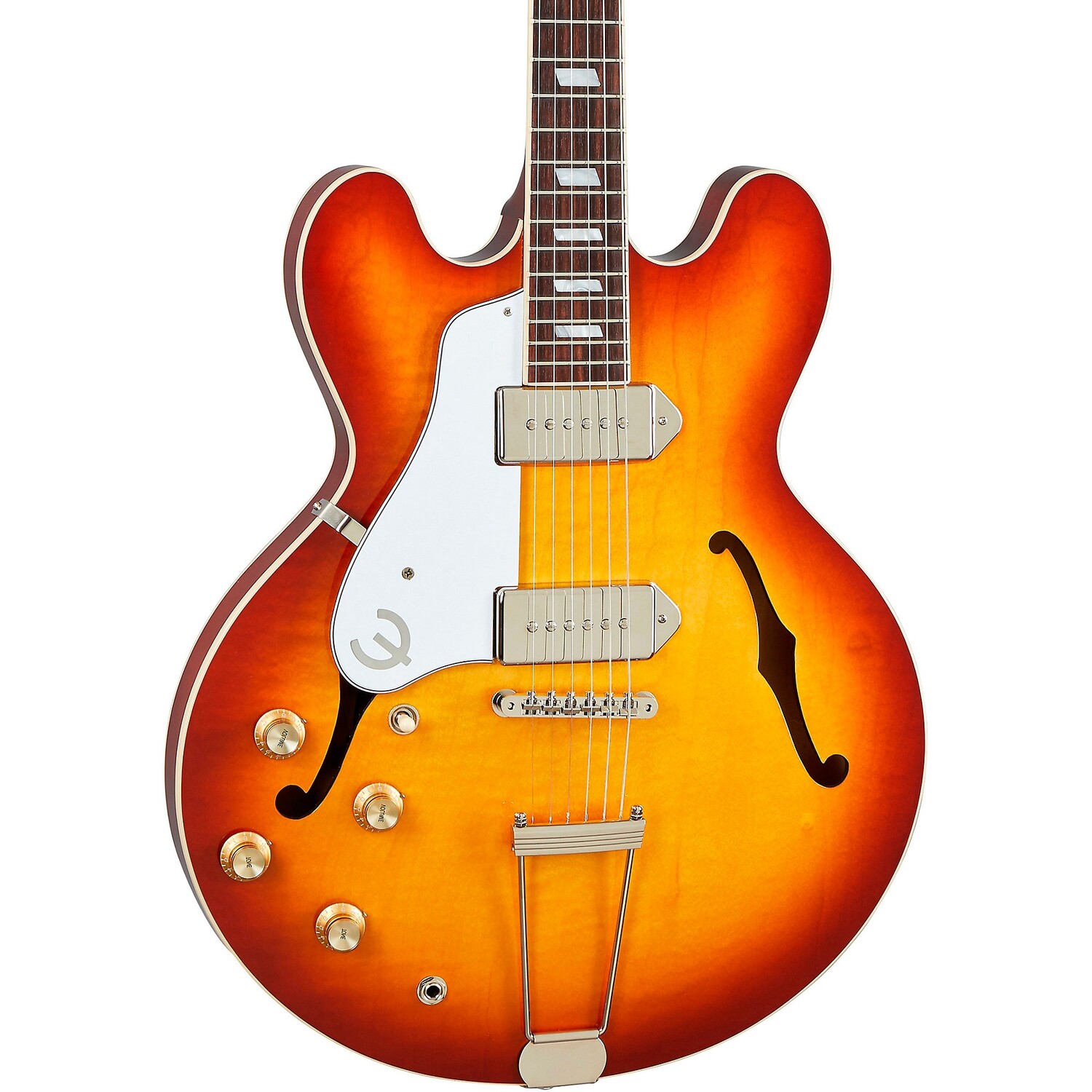 Epiphone USA Casino Левосторонняя электрогитара с полым корпусом Royal Tan
Epiphone USA Casino Левосторонняя электрогитара с полым корпусом Royal Tan