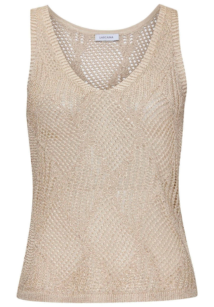 Вязаный топ LASCANA, бежевый
Вязаный топ LASCANA, бежевый
