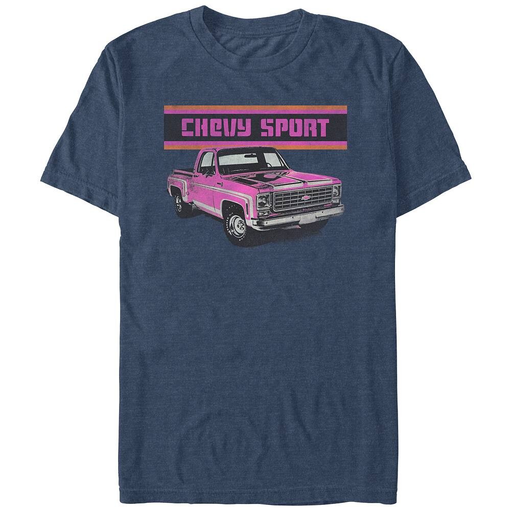 Мужская розовая футболка с рисунком грузовика Chevy Sport Licensed Character, цвет Navy Heather
Мужская розовая футболка с рисунком грузовика Chevy Sport Licensed Character, цвет Navy Heather