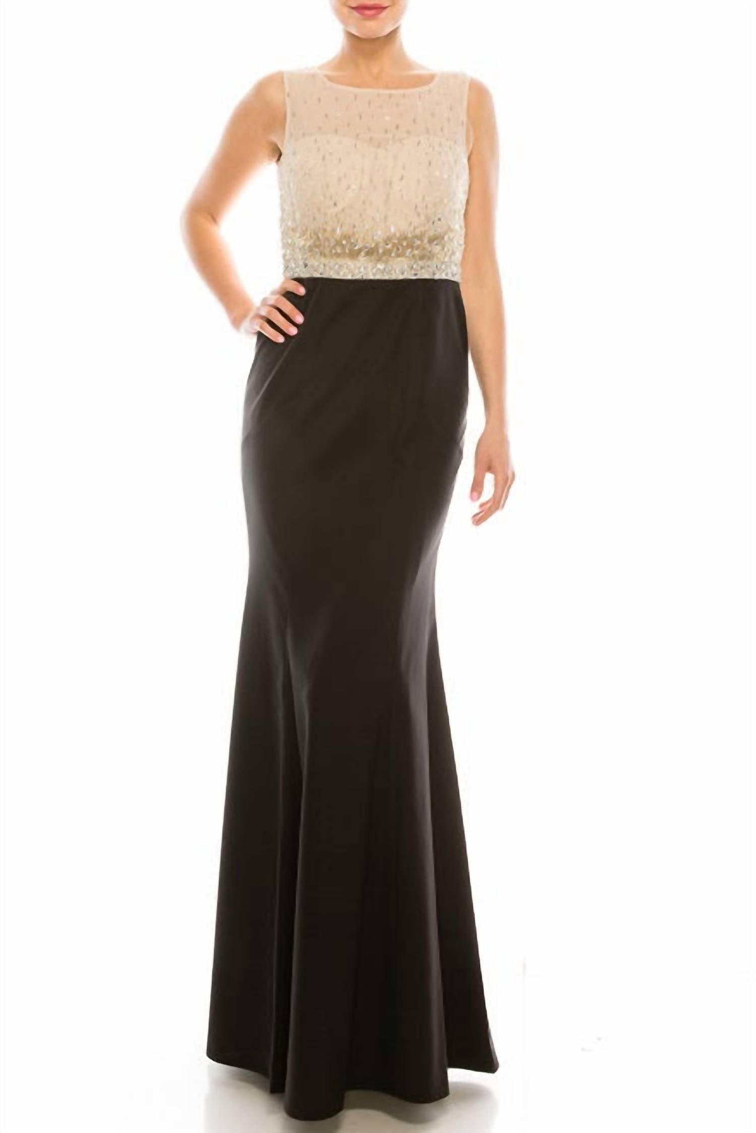 Платье-русалка с шифоновым верхом и бисерными деталями в цвете таупе/черный Decode 1.8
Платье-русалка с шифоновым верхом и бисерными деталями в цвете таупе/черный Decode 1.8