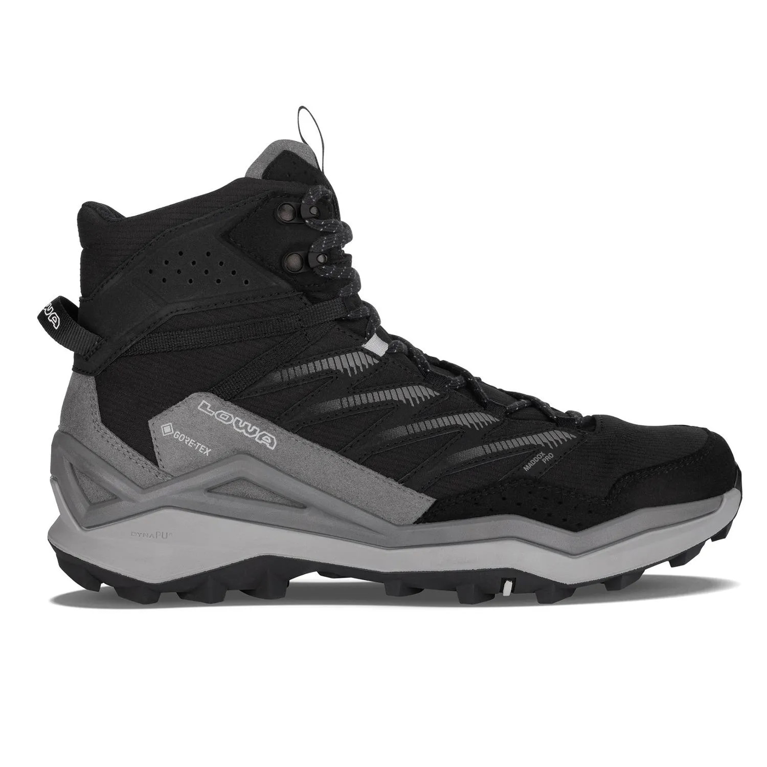 Maddox Pro GTX Средние Туристические Ботинки Мужские Lowa, Black/Grey
Maddox Pro GTX Средние Туристические Ботинки Мужские Lowa, Black/Grey