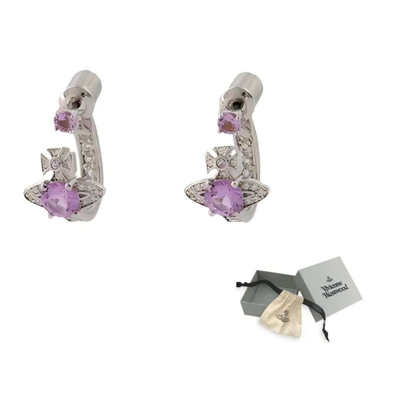 Vivienne Westwood Серьги Women's Silver/Purple
Vivienne Westwood Серьги Women's Silver/Purple