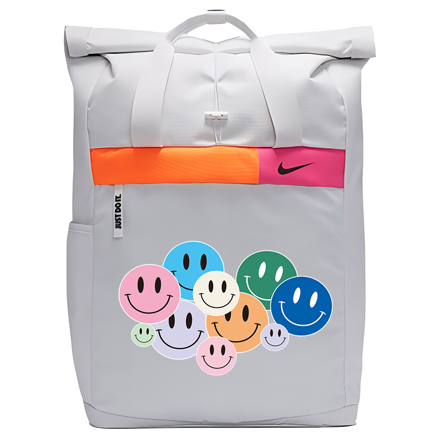 Nike Тканевый рюкзак с принтом унисекс белый, Multicolor Smiley Face
Nike Тканевый рюкзак с принтом унисекс белый, Multicolor Smiley Face