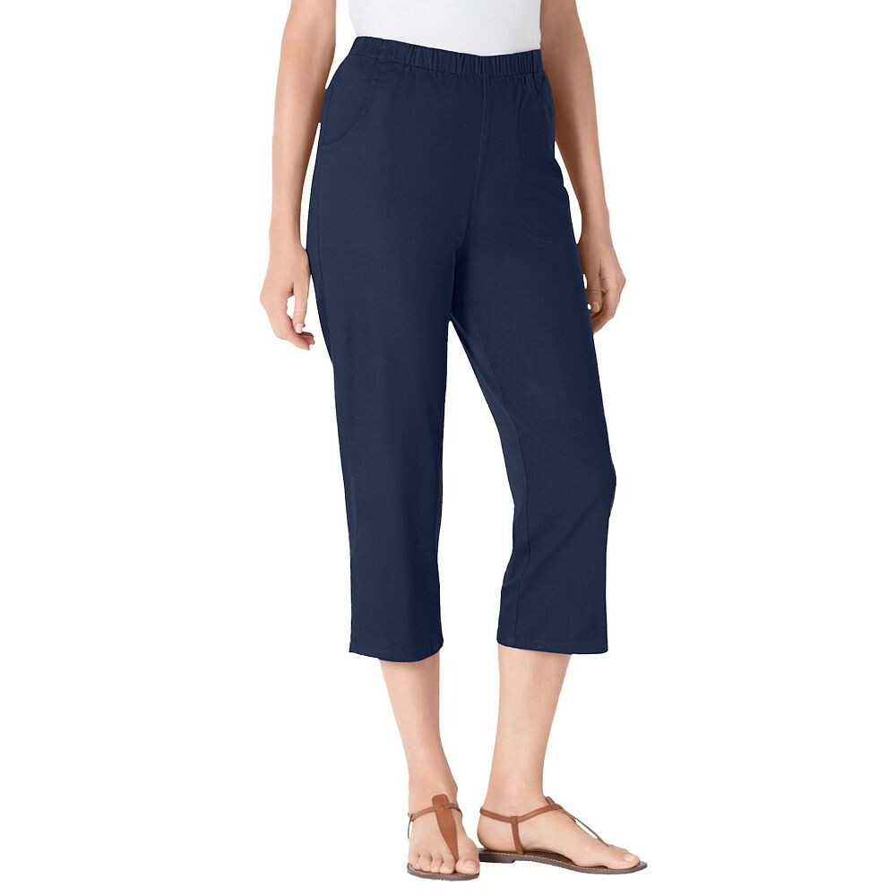 Женщина в женских капри размера плюс миниатюрных джинсов Fineline Woman Within, темно-синий
Женщина в женских капри размера плюс миниатюрных джинсов Fineline Woman Within, темно-синий