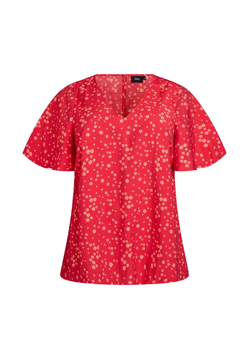 Блуза MIT BLUMENMUSTER UND FLEDERMAUSÄRMELN Zizzi, красный 
Блуза MIT BLUMENMUSTER UND FLEDERMAUSÄRMELN Zizzi, красный