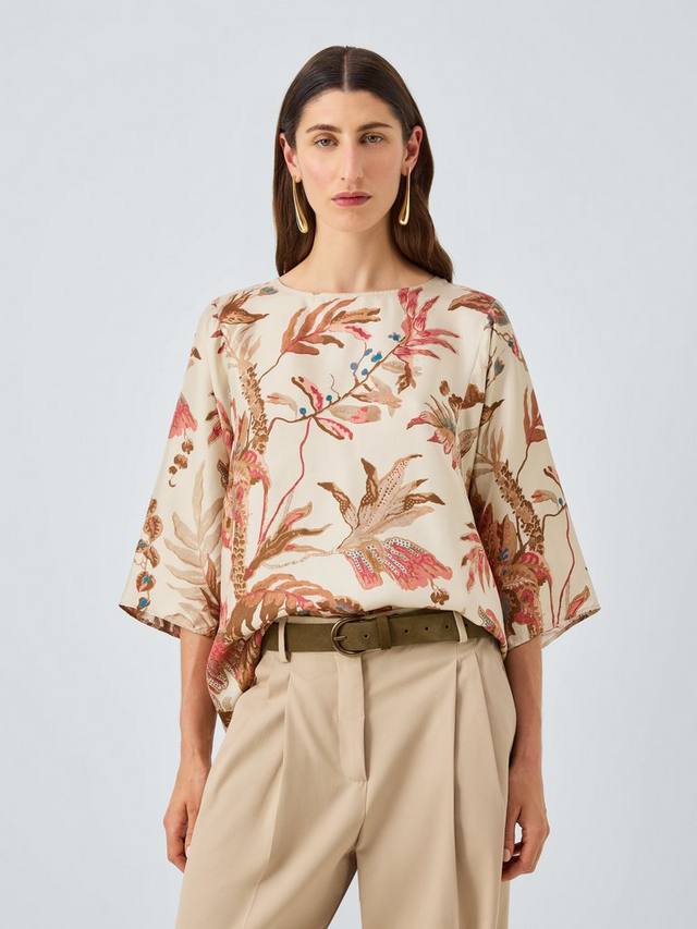 Филиппо топ из чистого шелка с цветочным принтом Weekend MaxMara, Beige
Филиппо топ из чистого шелка с цветочным принтом Weekend MaxMara, Beige