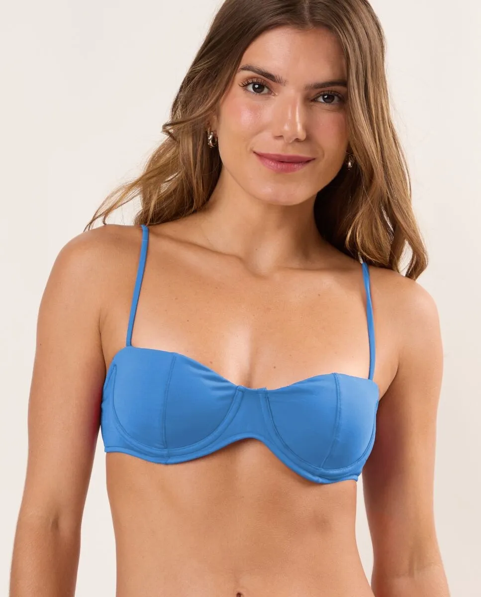 Простой мягкий верх-балконет бикини Río de Sol, синий
Простой мягкий верх-балконет бикини Río de Sol, синий