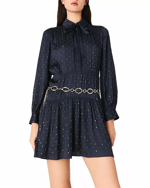 Платье-Рубашка из атласа Ribrilta - эксклюзив Maje, синий
Платье-Рубашка из атласа Ribrilta - эксклюзив Maje, синий