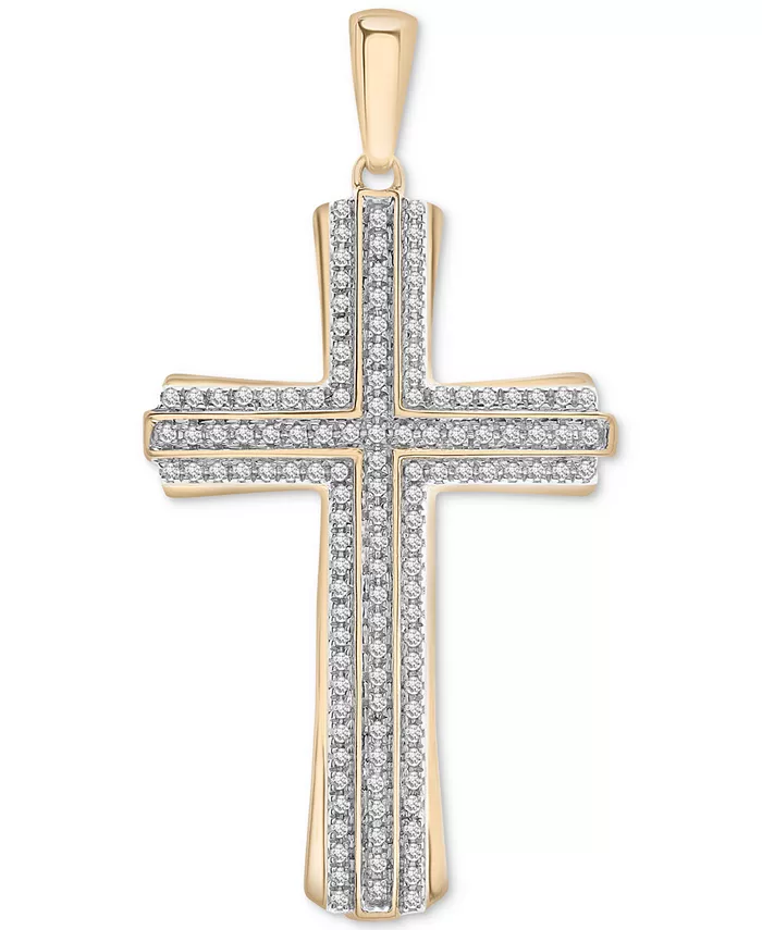 Мужской бриллиантовый крестик (1/2 карата) из 14-каратного белого золота Macy's, желтый
Мужской бриллиантовый крестик (1/2 карата) из 14-каратного белого золота Macy's, желтый