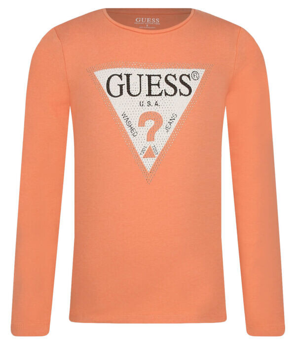 Лонгслив детский Guess с логотипом бренда, оранжевый
Лонгслив детский Guess с логотипом бренда, оранжевый