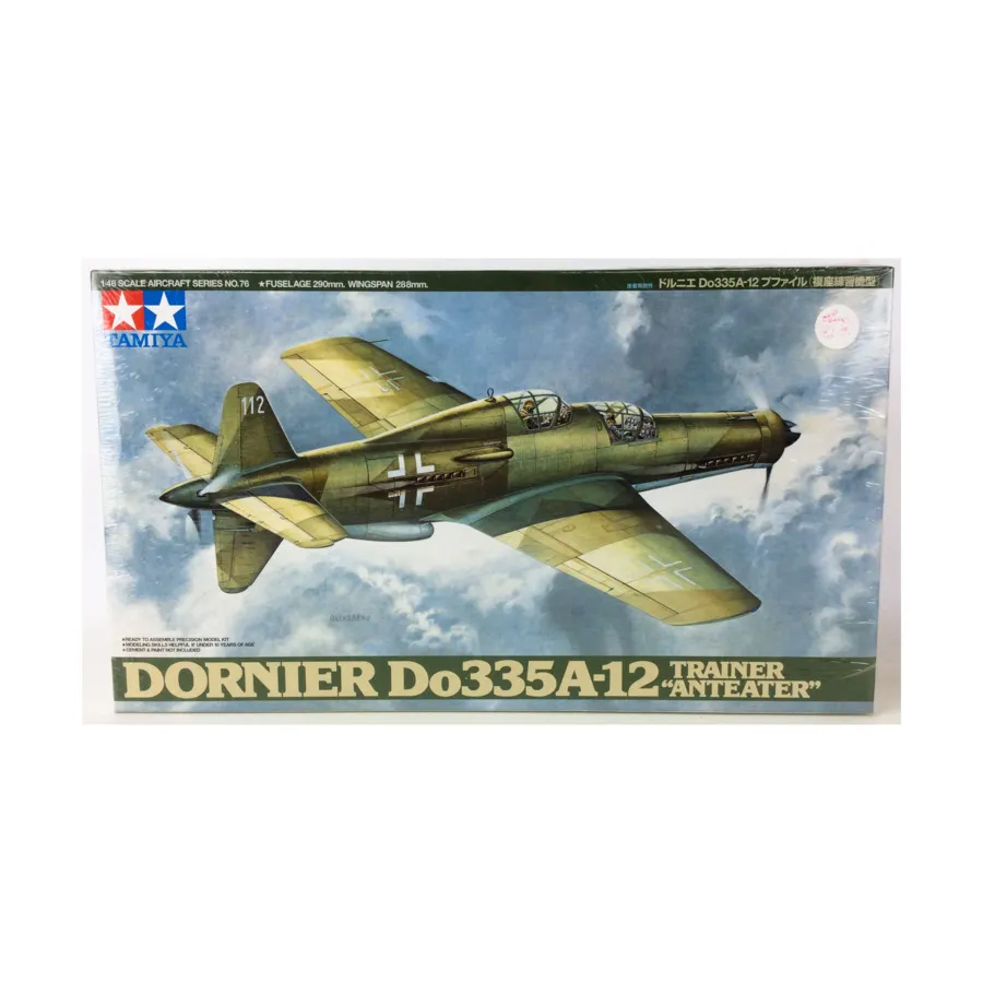 Тренировочный муравьед Dornier Do335A-12, Military Aircraft Models (1:48) (Tamiya)
Тренировочный муравьед Dornier Do335A-12, Military Aircraft Models (1:48) (Tamiya)