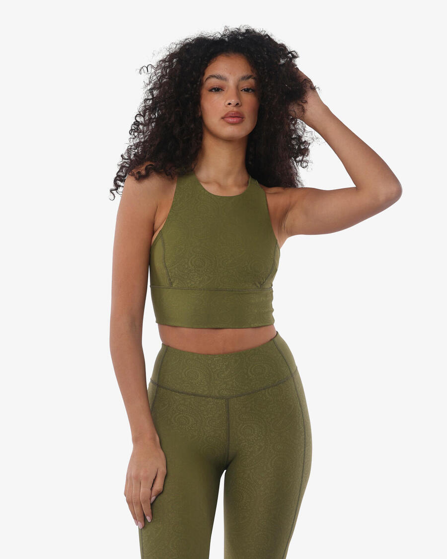 JAKED Женская синтетическая майка цвета хаки для фитнеса
JAKED Женская синтетическая майка цвета хаки для фитнеса