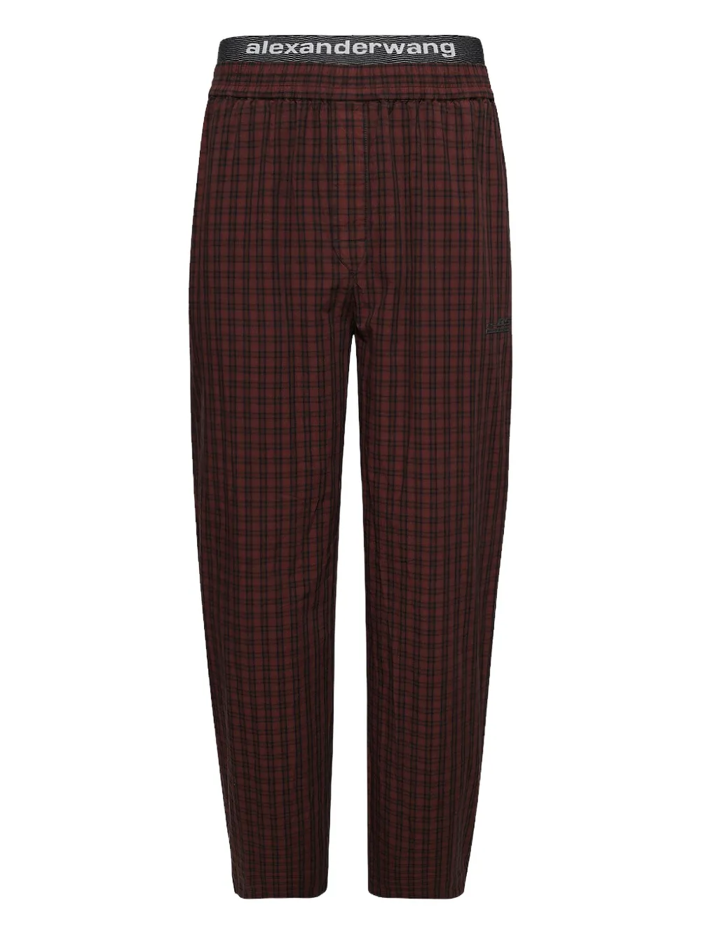 Брюки с клетчатым узором и эластичным поясом Alexander Wang, коричневый
Брюки с клетчатым узором и эластичным поясом Alexander Wang, коричневый