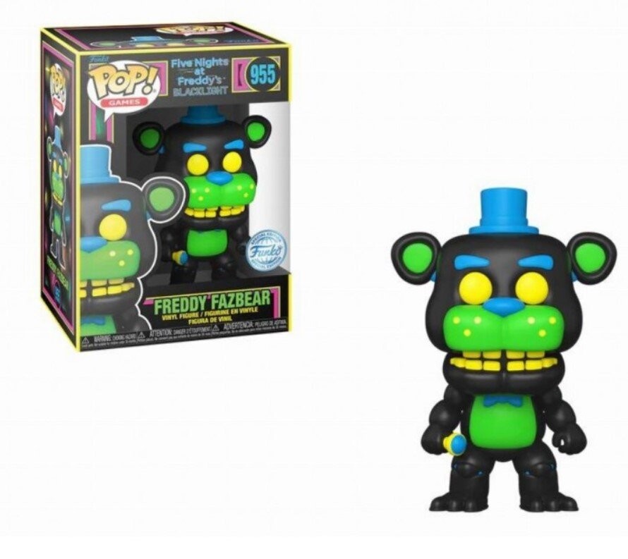 Funko POP! пять ночей с Фредди Freddy Phasebear Blacklight, специальное издание 955
Funko POP! пять ночей с Фредди Freddy Phasebear Blacklight, специальное издание 955